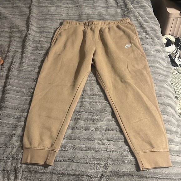 Nike Beige Sweatpant joggers - Picture 1 of 5